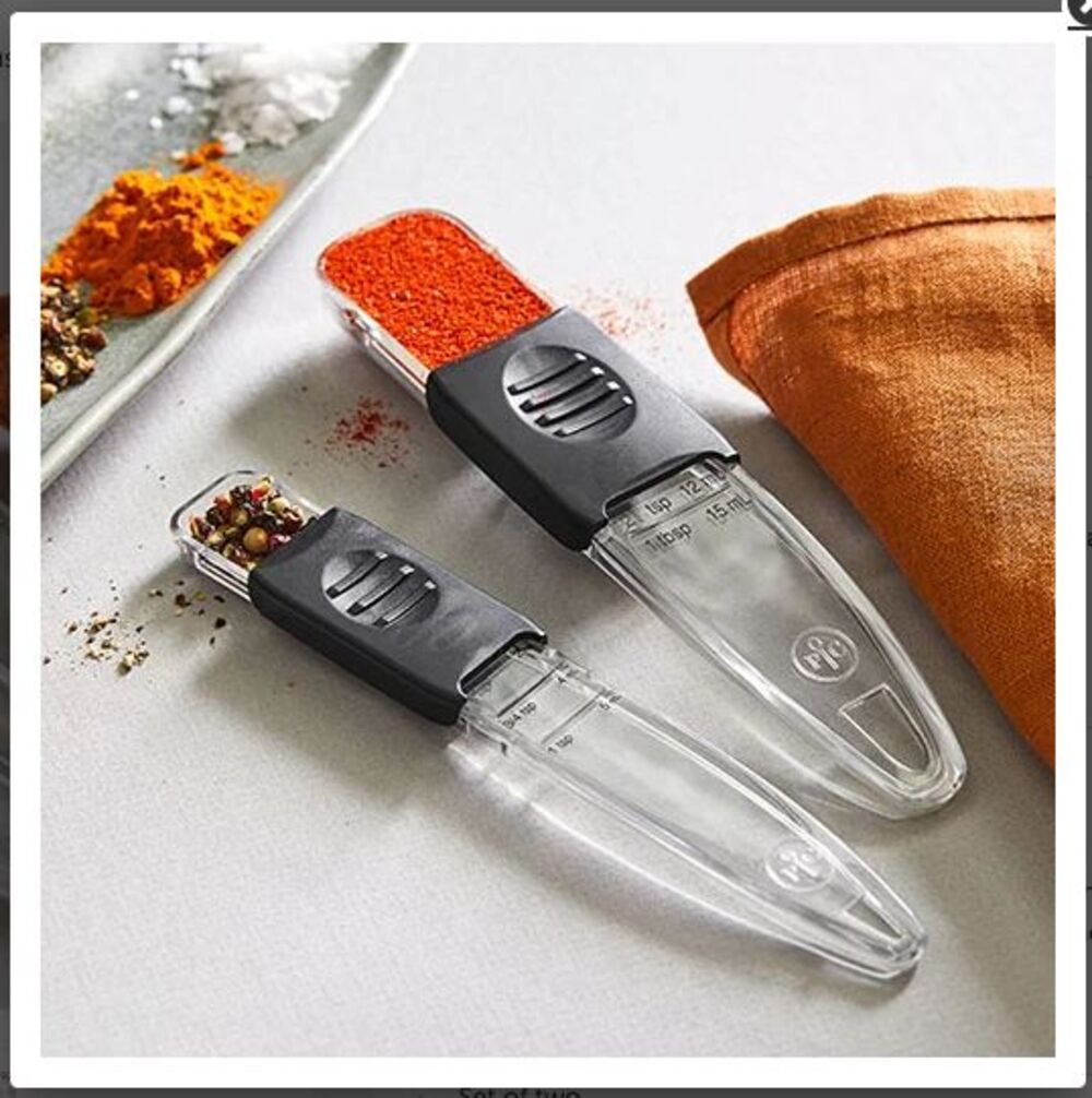 Pampered Chef Lot Mix N Chop Mini Spatula Adjustable Measuring Spoons 2583 2258 - Picture 8 of 10